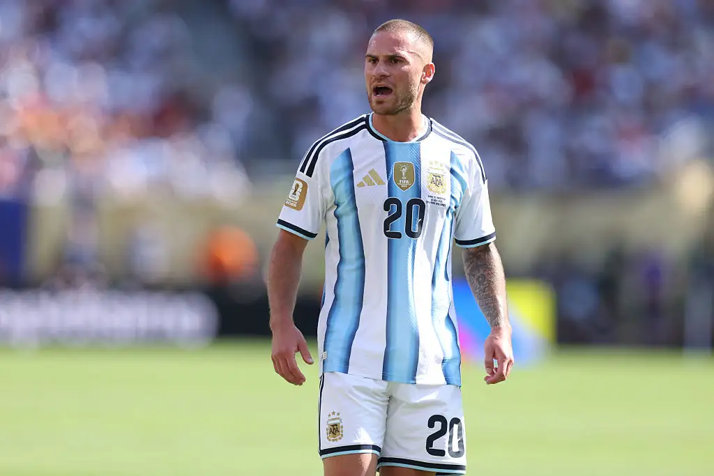 Alexis Mac Allister of Argentina during the FIFA World Cup 2026 Final match between Spain and Argentina at New York New Jersey Stadium on July 19, 2026 in East Rutherford, New Jersey