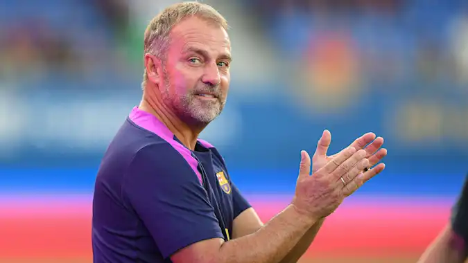 Hansi Flick's Barcelona opened their LaLiga title defence with a routine victory