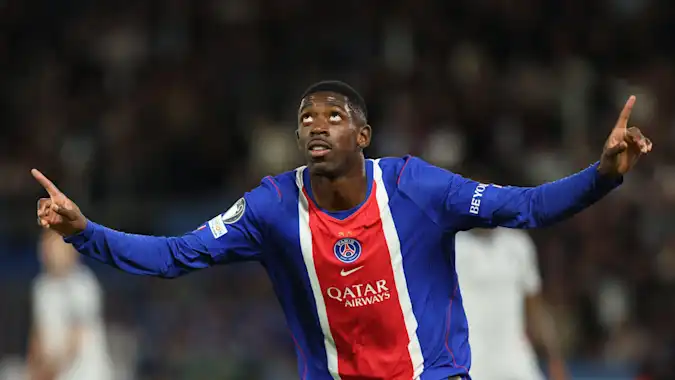 PSG's Ousmane Dembele has a strong scoring record against former club Barcelona