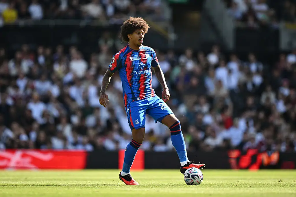 Chris Richards of Crystal Palace in action during the Premier League 2026/27 match between Fulham and Crystal Palace FC at Craven Cottage on September 5, 2026 in London, United Kingdom