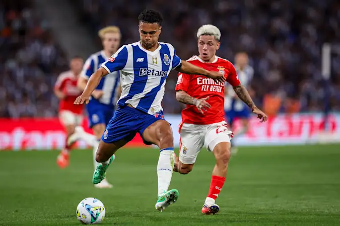 FC Porto right-back Alberto Costa in action against Benfica