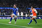 Sandro Tonali Celebrates Opening The Scoring For italy