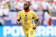 Ghana's Antoine Semenyo in action against England at the 2026 World Cup.