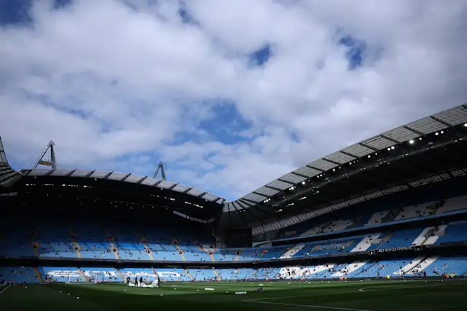 Manchester City's home ground, the Etihad Stadium