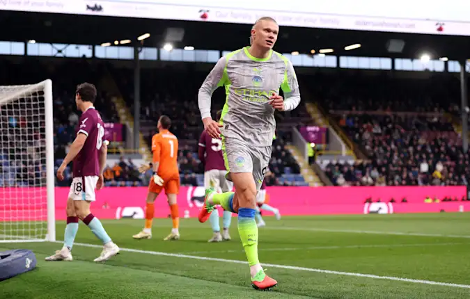 Erling Haaland's goal at Burnley sent Manchester City top of the Premier League for the first time in 200 days