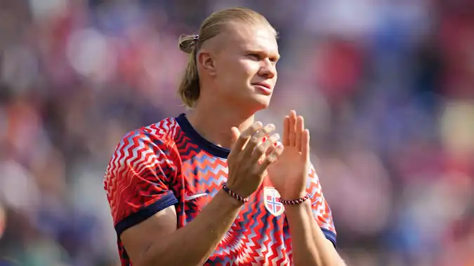 Star striker Erling Haaland has already scored four goals for Norway at the World Cup.