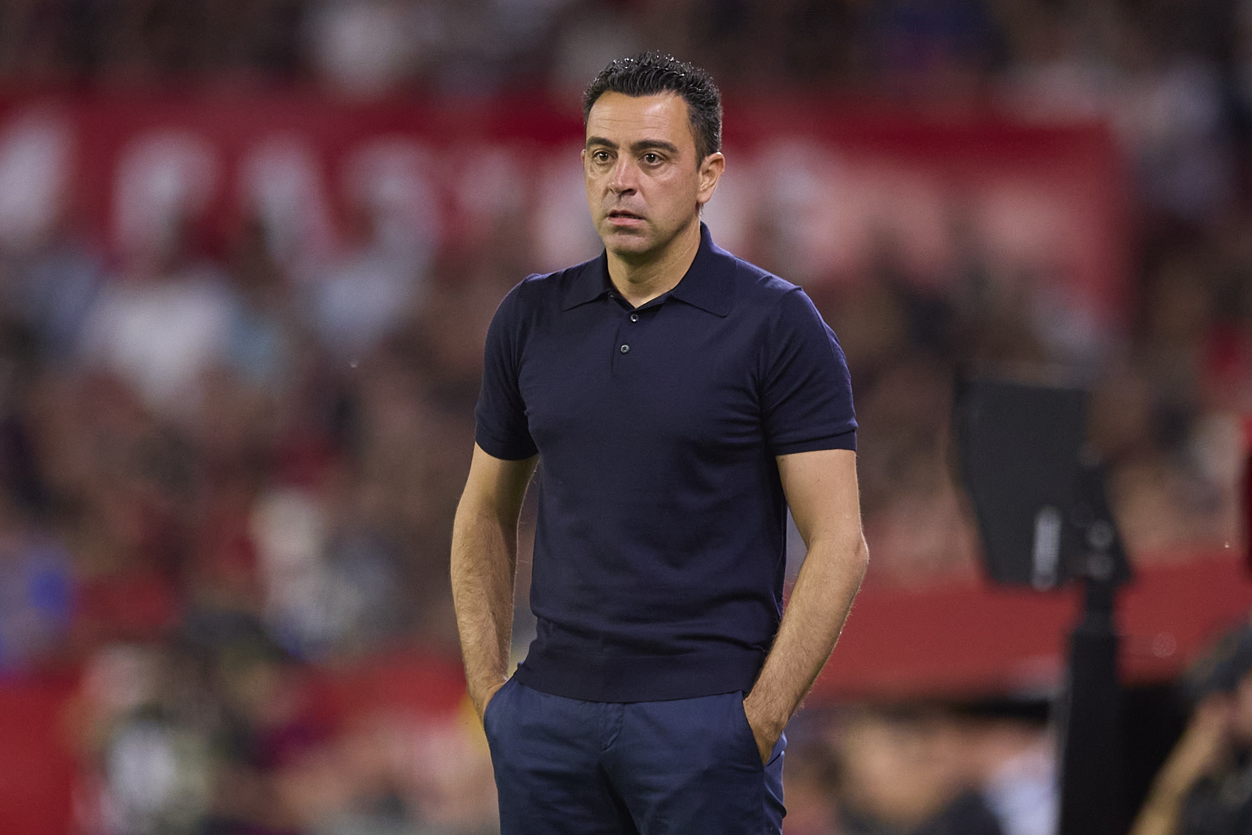 Spanish head coach Xavi has been linked with Tottenham