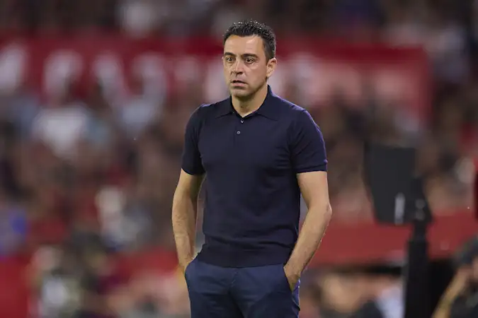 Spanish head coach Xavi has been linked with Tottenham