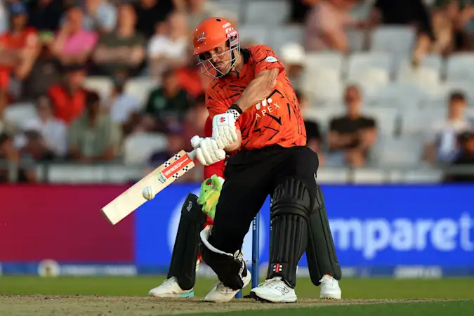 Mitchell Marsh in action against Manchester Super Giants