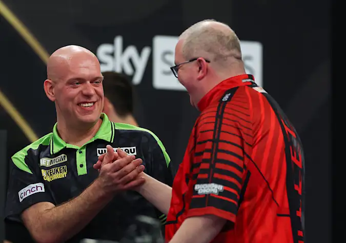 Michael van Gerwen is looking for the W in Rotterdam