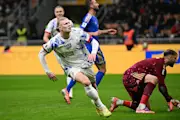 Erling Haaland in action for Norway in a World Cup qualifier against Italy.