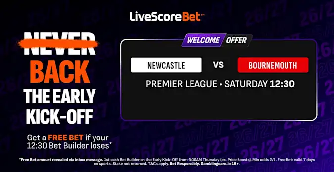 Newcastle take on Bournemouth in the Premier League's early kick-off on Saturday, 5 September.