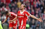 Harry Kane is chasing the Bundesliga record for most goals in a season