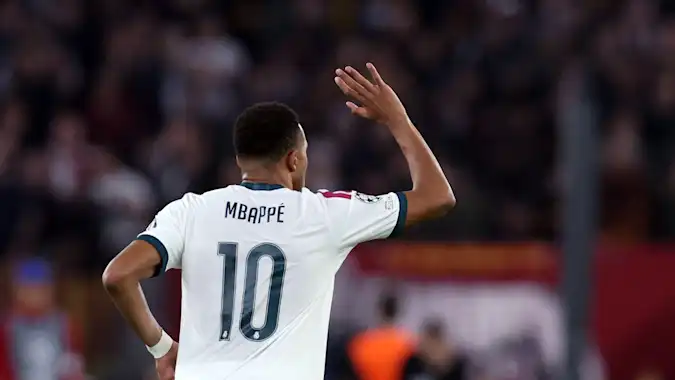 Kylian Mbappe has scored in both Real Madrid's Champions League games